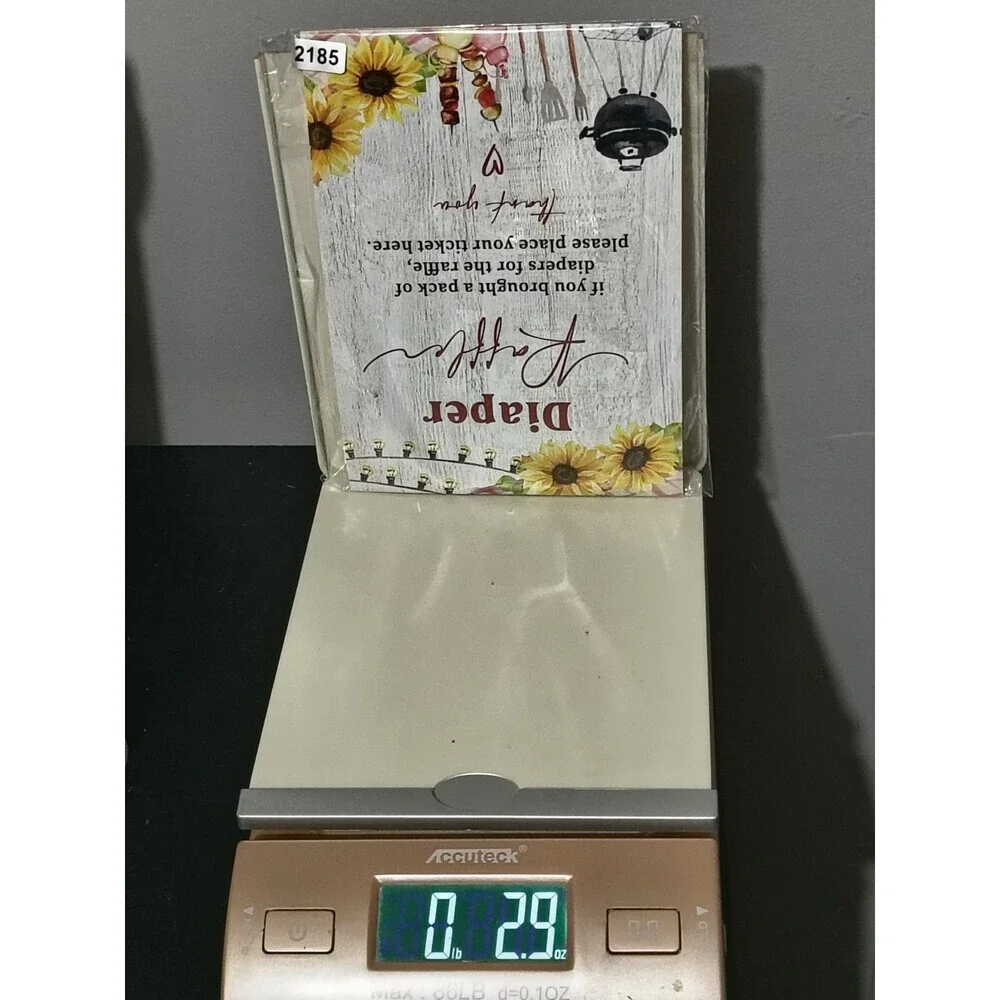BBQ Baby Shower Table Sign, Cards and Gifts Sign Diaper Raffle